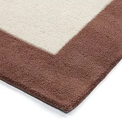 Wollen-vloerkleed - Gaya Hand Tufted Wool Premium (crème/bruin)