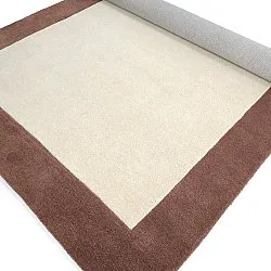 Wollen-vloerkleed - Gaya Hand Tufted Wool Premium (crème/bruin)