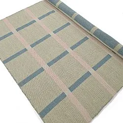 Wollen-vloerkleed - Gingham (no. 1)