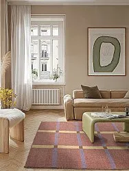 Wollen-vloerkleed - Gingham (no. 3)