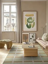 Wollen-vloerkleed - Gingham (no. 4)