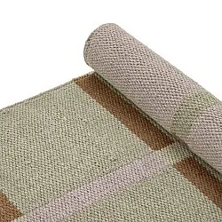 Wollen-vloerkleed - Gingham (no. 4)