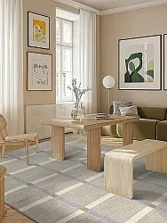 Wollen-vloerkleed - Gingham (no. 5)