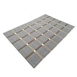 Wollen-vloerkleed - Gingham (no. 7)