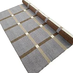 Wollen-vloerkleed - Gingham (no. 7)