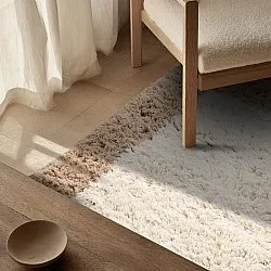 Wollen-vloerkleed - Khenifra Handknot Wool Premium (crème/beige)