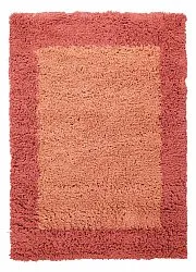 Wollen-vloerkleed - Khenifra Handknot Wool Premium (oranje/rood)