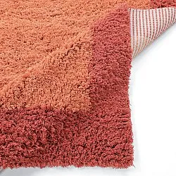 Wollen-vloerkleed - Khenifra Handknot Wool Premium (oranje/rood)