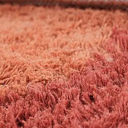 Wollen-vloerkleed - Khenifra Handknot Wool Premium (oranje/rood)