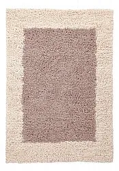 Wollen-vloerkleed - Khenifra Handknot Wool Premium (taupe/crème)