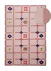 Wollen-vloerkleed - Lausanne Flatweave Tufted Premium (roze)