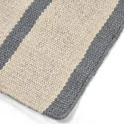 Wollen-vloerkleed - Luton (faded denim/wit)