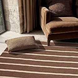 Wollen-vloerkleed - Luton (natuur/donker taupe)