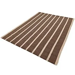 Wollen-vloerkleed - Luton (natuur/donker taupe)