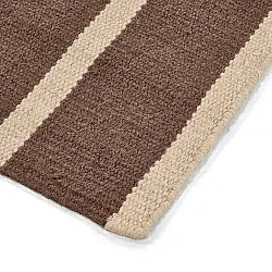 Wollen-vloerkleed - Luton (natuur/donker taupe)