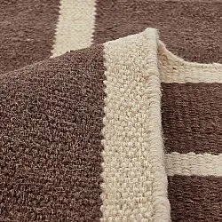 Wollen-vloerkleed - Luton (natuur/donker taupe)