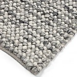 Wollen-vloerkleed - Mesra (grijs/wit)