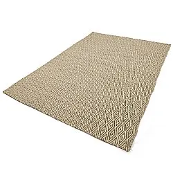 Wollen-vloerkleed - Monastir (bruin/wit)