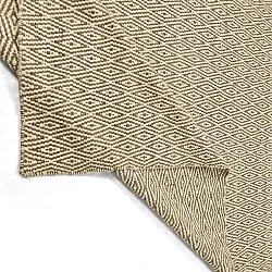 Wollen-vloerkleed - Monastir (bruin/wit)