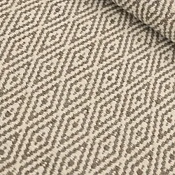 Wollen-vloerkleed - Monastir (bruin/wit)