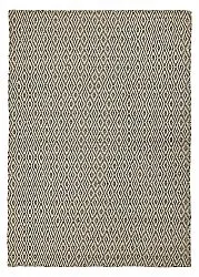 Wollen-vloerkleed - Monastir (zwart/wit)