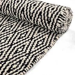 Wollen-vloerkleed - Monastir (zwart/wit)