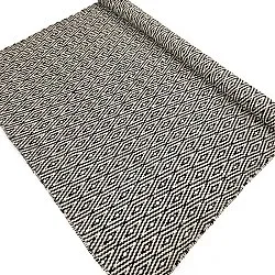 Wollen-vloerkleed - Monastir (zwart/wit)