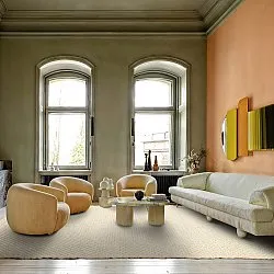 Wollen-vloerkleed - Ovelia (beige/wit)