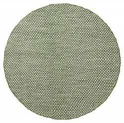 Rond vloerkleed - Ovelia (groen/wit)