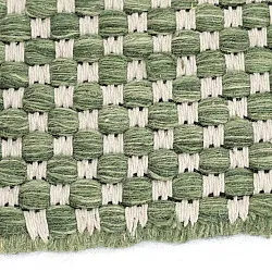 Rond vloerkleed - Ovelia (groen/wit)