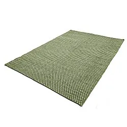 Wollen-vloerkleed - Ovelia (groen/wit)