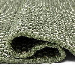 Wollen-vloerkleed - Ovelia (groen/wit)