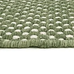 Wollen-vloerkleed - Ovelia (groen/wit)