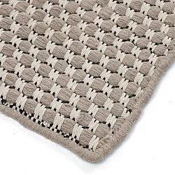 Wollen-vloerkleed - Ovelia (taupe/wit)