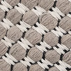 Wollen-vloerkleed - Ovelia (taupe/wit)