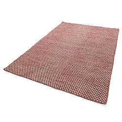 Wollen-vloerkleed - Ovelia (terracotta/wit)