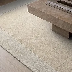 Wollen-vloerkleed - Puri Hand Tufted Wool Premium (crème/wit)