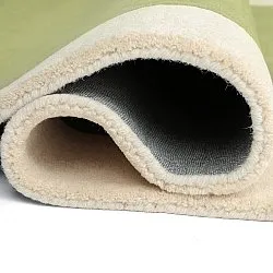 Wollen-vloerkleed - Puri Hand Tufted Wool Premium (groen/crème)