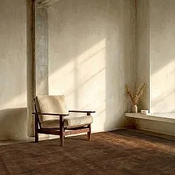 Wollen-vloerkleed - Rozel Handloom Wool Premium (bruin)