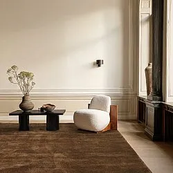 Wollen-vloerkleed - Rozel Handloom Wool Premium (bruin)