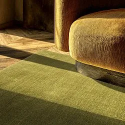 Wollen-vloerkleed - Rozel Handloom Wool Premium (mosgroen)