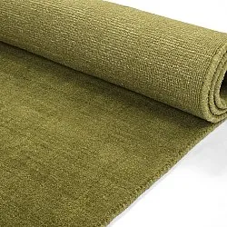 Wollen-vloerkleed - Rozel Handloom Wool Premium (mosgroen)