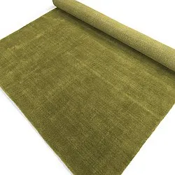 Wollen-vloerkleed - Rozel Handloom Wool Premium (mosgroen)