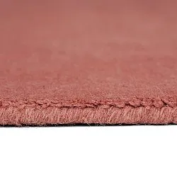 Wollen-vloerkleed - Rozel Handloom Wool Premium (stofrood)