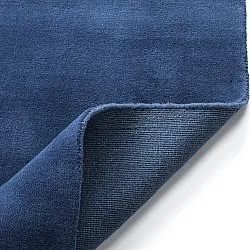 Wollen-vloerkleed - Rozel Handloom Wool Premium (marineblauw)