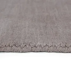 Wollen-vloerkleed - Rozel Handloom Wool Premium (licht taupe)