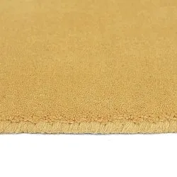 Wollen-vloerkleed - Rozel Handloom Wool Premium (oker)