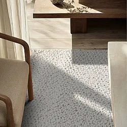 Wollen-vloerkleed - Sala Irregular Wool Bubble (room)