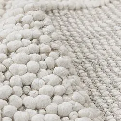 Wollen-vloerkleed - Sala Irregular Wool Bubble (room)