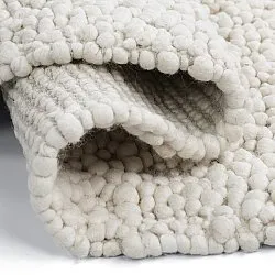 Wollen-vloerkleed - Sala Irregular Wool Bubble (room)